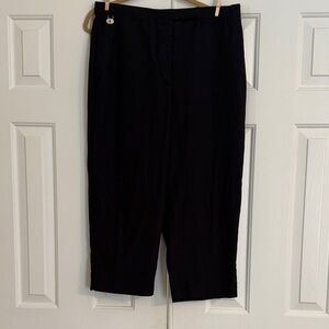 Black Cropped Track Pants